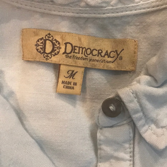 Democracy Button Down - Picture 3 of 3